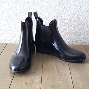 Michael Kors  Black Ankle Rain Boots